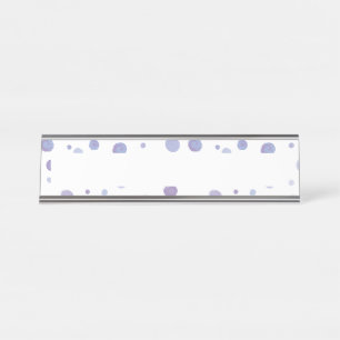 handgemalte Polka Punkte Schreibtischnamensplakette