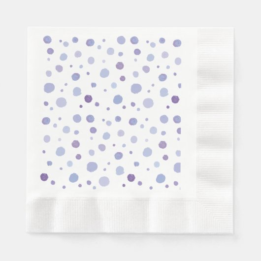 handgemalte Polka Punkte Serviette (Vorderseite)