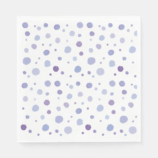 handgemalte Polka Punkte Serviette (Vorderseite)