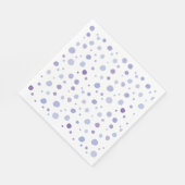 handgemalte Polka Punkte Serviette (Ecke)