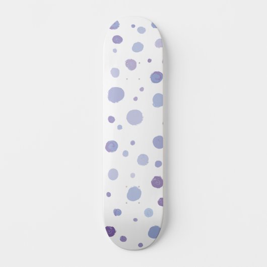 handgemalte Polka Punkte Skateboard (Vorderseite)