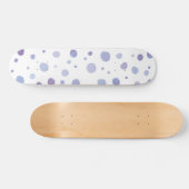 handgemalte Polka Punkte Skateboard (Horizontal)