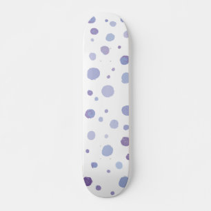 handgemalte Polka Punkte Skateboard