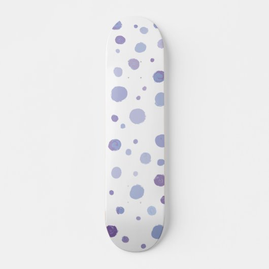 handgemalte Polka Punkte Skateboard (Vorne)