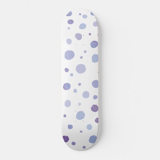 handgemalte Polka Punkte Skateboard (Vorderseite)