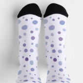 handgemalte Polka Punkte Socken (Oben)