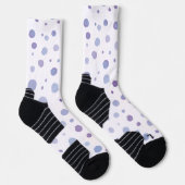 handgemalte Polka Punkte Socken (Rechts)