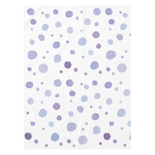 handgemalte Polka Punkte Tischdecke (Vorderseite)