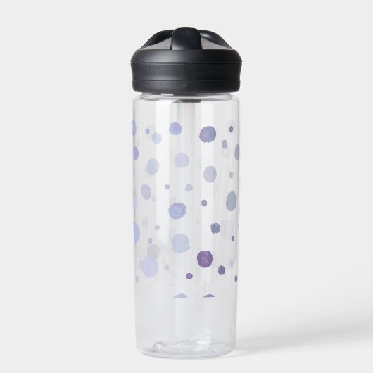 handgemalte Polka Punkte Trinkflasche (Vorderseite)