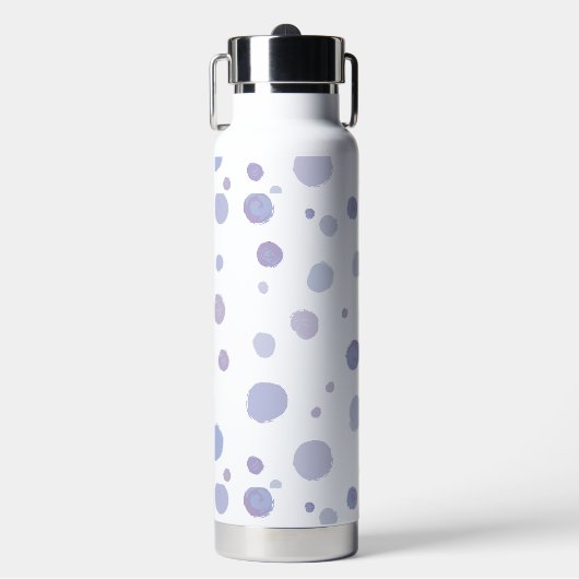 handgemalte Polka Punkte Trinkflasche (Vorderseite)