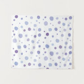 handgemalte Polka Punkte Wandteppich (Vorderseite (Horizontal))