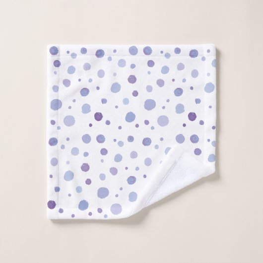 handgemalte Polka Punkte Waschlappen (Waschlappen)