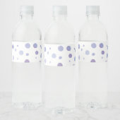 handgemalte Polka Punkte Wasserflaschenetikett (Flaschen)