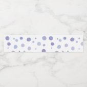 handgemalte Polka Punkte Wasserflaschenetikett (Einzelnes Label)