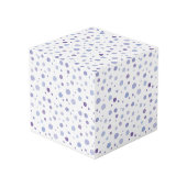 handgemalte Polka Punkte Würfel (Rückseite Schrägansicht)