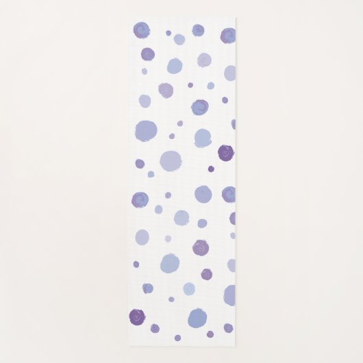 handgemalte Polka Punkte Yogamatte (Vorderseite)