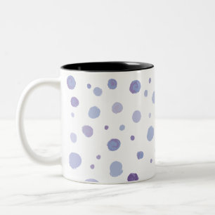 handgemalte Polka Punkte Zweifarbige Tasse