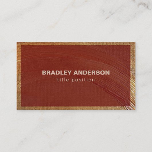 Handgemalte Rahmen Visitenkarte (Vorderseite)