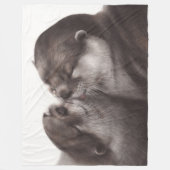 Handgemalte realistische Artwork Fleecedecke (Vorderseite)