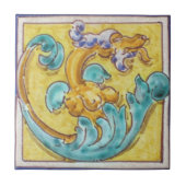 Handgemalte Replica Keramik Tile - Spanien, Mexika Fliese (Vorderseite)