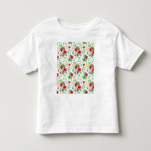 Handgemalte rosa Blume Blumenmuster-23498 Kleinkind T-shirt