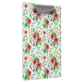 Handgemalte rosa Blume Blumenmuster-23498 Klemmbrett (Rechts)