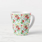 Handgemalte rosa Blume Blumenmuster-23498 Milchtasse (Rechte Ecke)