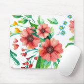 Handgemalte rosa Blume Blumenmuster-23498 Mousepad (Mit Mouse)