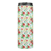 Handgemalte rosa Blume Blumenmuster-23498 Thermosbecher (Rückseite)