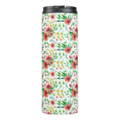 Handgemalte rosa Blume Blumenmuster-23498 Thermosbecher (Rückseite)