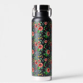 Handgemalte rosa Blume Blumenmuster-23498 Trinkflasche (Vorne)