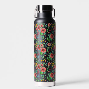 Handgemalte rosa Blume Blumenmuster-23498 Trinkflasche
