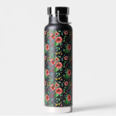 Handgemalte rosa Blume Blumenmuster-23498 Trinkflasche (Links)