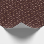 Handgemalte Rose Gold Schneeflocken Schokolade Bra Geschenkpapier (Ecke)