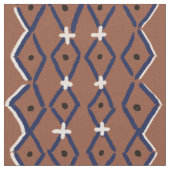 Handgemalte Rostbraun-Lehmtuch-Stil vom Hof Stoff (Nahaufnahme)