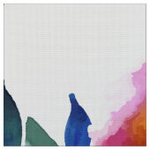 Handgemalte rote Rosen Stoff (Nahaufnahme)