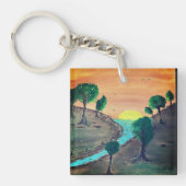 Handgemalte Schlüsselkette Schlüsselanhänger (Vorderseite)