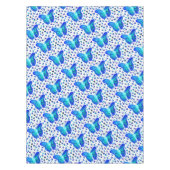 Handgemalte Schmetterlings-Tischdecke Tischdecke (Vorderseite)