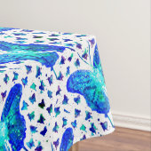 Handgemalte Schmetterlings-Tischdecke Tischdecke (Beispiel)