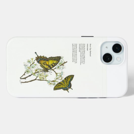 Handgemalte Schmetterlingssonde Case-Mate iPhone Hülle (Rückseite (Horizontal))