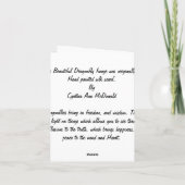 Handgemalte Silk Libellen-Mitteilungskarten Karte (Rückseite)