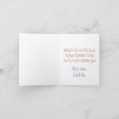 Handgemalte Snowman Gruß PERSONALIZE (Innenseite)