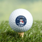 Handgemalte Snowman SNOWBALLS Golfball (Insitu T-Shirt)