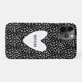 Handgemalte Stelle und Herz personalisiert Case-Mate iPhone Hülle (Rückseite (Horizontal))