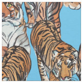 Handgemalte Tigerstoffe Stoff (Nahaufnahme)