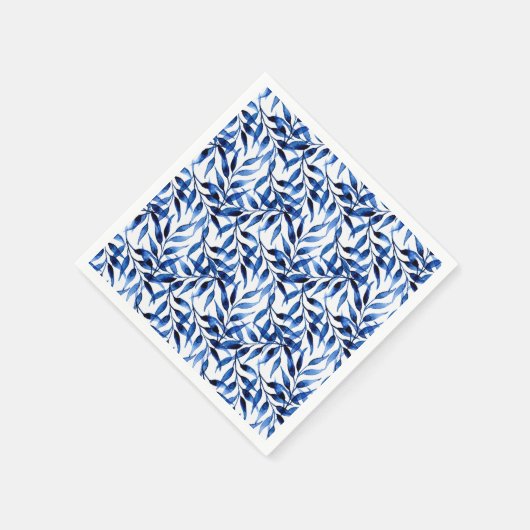 Handgemalte Tintenpatrone Serviette (Ecke)