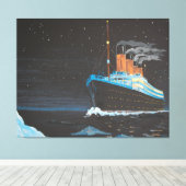 Handgemalte Titanic Voyage Leinwand Art (Insitu (Holzboden))