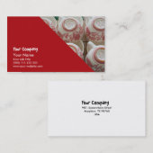 Handgemalte Tonwaren Azoren Visitenkarte (Vorne/Hinten)