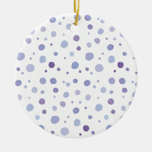 handgemalte Tupfen Keramik Ornament