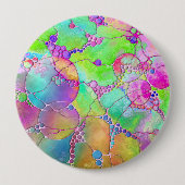 Handgemalte und digital gestrichene Muster Art 41 Button (Vorderseite)